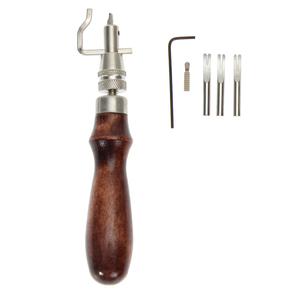 Groover Stitching Tool - Rainure d'artisanat en cuir faite à