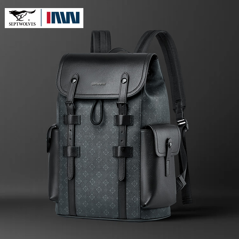 Septwolves haute qualité affai - Leather Work Rucksack Mens avis et prix